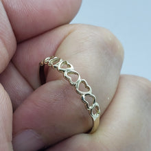 Load image into Gallery viewer, 14K Yellow Gold Love Heart Beautiful Ring for Women Girl Wedding Gift Sizes 5-13
