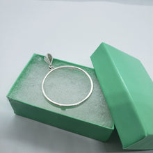 Load image into Gallery viewer, 925 Sterling Silver Mexican 1 Peso Bezel 34 mm Coins Prong Back Square Edge
