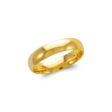 Load image into Gallery viewer, 14K Solid Gold 5mm Plain Wedding Band Ring Men Women Yellow White Sizes5-11
