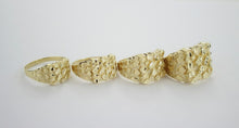 Load image into Gallery viewer, Authentic 10k Gold Nugget Ring Small Medium Large Extra Large Sizes 6-13
