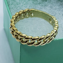 Load image into Gallery viewer, Authentic 10K Yellow Gold Fixed Chain Ring Quality Workmanship 5mm Size 6 to 10
