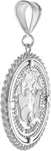 Load image into Gallery viewer, Sterling Silver Mexican 50 Peso Centenario Coin Bezel Rope Edge Prong Back 37mm
