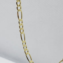 Load image into Gallery viewer, 10K Yellow Gold Hollow Figaro Link Chain Necklace Bracelet 2mm-5.5mm 7" ~ 30"
