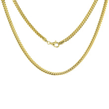 Load image into Gallery viewer, Authentic 10K Hollow Yellow Gold Franco Necklace Chain 3mm
