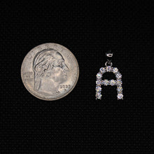 Load image into Gallery viewer, 925 Sterling Silver 26 Alphabet Initial Pendant Simplified Sans Decorated
