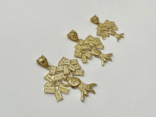 Load image into Gallery viewer, 10K Solid Yellow Gold Lucky Money Bag Tree Pendant 3 Sizes
