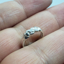 Load image into Gallery viewer, Sterling Silver Tiny Nugget Band Toe Pinky Midi Knuckle Ring Kids Baby Size 1-5
