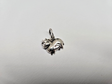 Load image into Gallery viewer, 925 Sterling Silver Fat Cow Pendant Oxidized Finish 5/8 (16mm) Inch Wide
