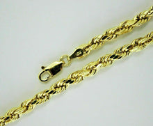 Load image into Gallery viewer, Authentic 10k Solid Yellow Gold D/C Rope Chain Necklace Men 1.5mm-9mm 16"-30"
