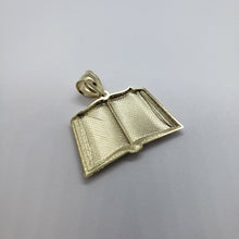 Load image into Gallery viewer, 10K Yellow Solid Gold Bible Book Pendant Charm Religious 3 Sizes
