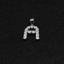 Load image into Gallery viewer, 925 Sterling Silver 26 Alphabet Initial Pendant Simplified Sans Decorated

