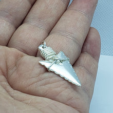 Load image into Gallery viewer, 925 Sterling Silver Arrowhead Pendant High Quality Nickel Free 1 1/4 inch 5grams
