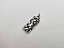 Load image into Gallery viewer, 925 Sterling Silver Rectangular Celtic Sailor's Knot Pendant 7/8 (22mm) Inch
