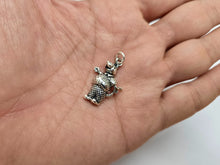 Load image into Gallery viewer, 925 Sterling Silver Dressed Rat Charm Pendant Antique Finish 3/4 (19mm) Inch
