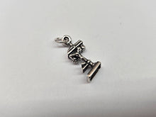Load image into Gallery viewer, 925 Sterling Silver Drill Tool Press Charm Pendant 5/8 (16mm) Inch Tall
