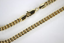 Load image into Gallery viewer, Authentic 10K Hollow Yellow Gold Franco Necklace Chain 5mm/24-40"

