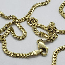 Load image into Gallery viewer, 14K Hollow Yellow Gold Miami Cuban Link Chain Necklace 3.5mm Size 22"~30"
