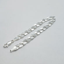 Load image into Gallery viewer, 925 Sterling Silver Flat Mariner Link Chain Bracelet 7mm 1/4 inch Wide 7" Long
