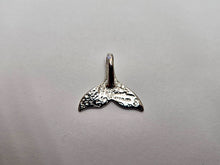 Load image into Gallery viewer, 925 Sterling Silver Plain Whale Tail Pendant Diamond Cut 11/16 Inch (18mm) Tall
