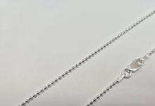 Load image into Gallery viewer, 925 Sterling Silver Thin Pallini Bead Ball Chain Necklace Bracelet 1.5mm 7-30 in
