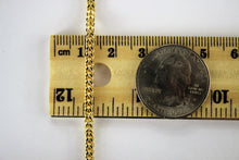 Load image into Gallery viewer, 10K Yellow Gold Hollow Franco Necklace Chain Box Link Men Women 3mm 18" ~ 36"
