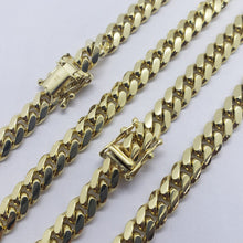 Load image into Gallery viewer, 6mm 10K SOLID Yellow Gold Miami Cuban Link Chain Necklace Men Women Size 20"-30"

