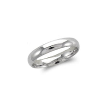 Load image into Gallery viewer, 14K Solid Gold 4mm Plain Wedding Band Ring Men Women Yellow White Sizes 5-11
