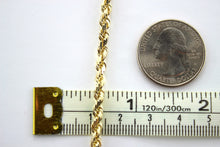Load image into Gallery viewer, Authentic 14K Yellow Gold Rope Twist Link Chain Necklace 4mm x 20" ~ 30"
