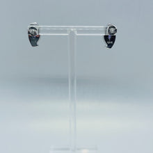 Load image into Gallery viewer, Sterling Silver Synthetic Blue Opal Earrings With Marquis Shape
