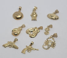 Load image into Gallery viewer, 10K Solid Real Gold Pendant Charm Various Styles Designs Special Clearance Sale
