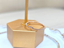 Load image into Gallery viewer, 14K Solid Gold Handmade Dainty Mini Heart Beaded Ring Band
