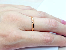 Load image into Gallery viewer, 14K Solid Gold Handmade Intricate Curves Twisted Ring Band

