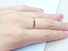 Load image into Gallery viewer, 14K Solid Gold Handmade Intricate Curves Twisted Ring Band
