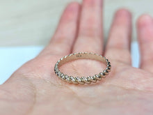 Load image into Gallery viewer, 14K Solid Gold Handmade Rope Pattern Ring Band
