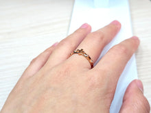 Load image into Gallery viewer, 14K Solid Gold Handmade Cross and Dots Ring Band
