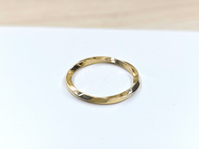 Load image into Gallery viewer, 14K Solid Gold Handmade Intricate Curves Twisted Ring Band
