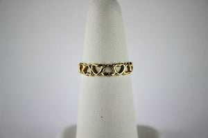 14K Yellow Gold Beautiful Heart Ring