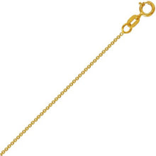 Load image into Gallery viewer, 14K Yellow Gold Heart CZ Set Pendant Earrings Rolo Chain Necklace
