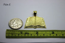 Load image into Gallery viewer, 14K Yellow Gold Bible Book Pendant
