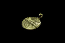 Load image into Gallery viewer, 10K Solid Yellow Gold Last Supper Diamond Cut Pendant Charm
