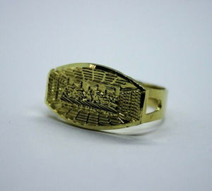 10K Solid Yellow Gold Last Supper Ring