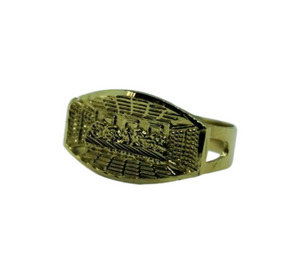 10K Solid Yellow Gold Last Supper Ring