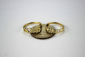 14K Yellow Gold Beautiful Heart Ring