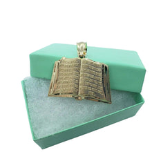 Load image into Gallery viewer, 10K Yellow Gold Bible Book Pendant
