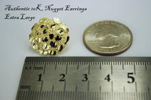 Load image into Gallery viewer, 14K Yellow Gold Nugget Round Stud Earrings

