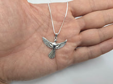 Load image into Gallery viewer, 925 Sterling Silver Large Rising Phoenix Necklace with 16-24 Inch Long Chain
