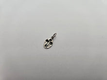 Load image into Gallery viewer, 925 Sterling Silver Budded Cross Carved Oval Pendant 1/2 Inch (13mm) Tall
