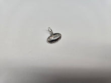 Load image into Gallery viewer, 925 Sterling Silver Plain Football Charm Pendant 3/4 (19mm) Inch Tall

