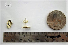 Load image into Gallery viewer, 14K Yellow Gold Nugget Styled Stud Earrings
