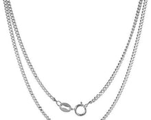 Load image into Gallery viewer, 925 Sterling Silver 1.8mm Curb Cuban Link Necklace Chain
